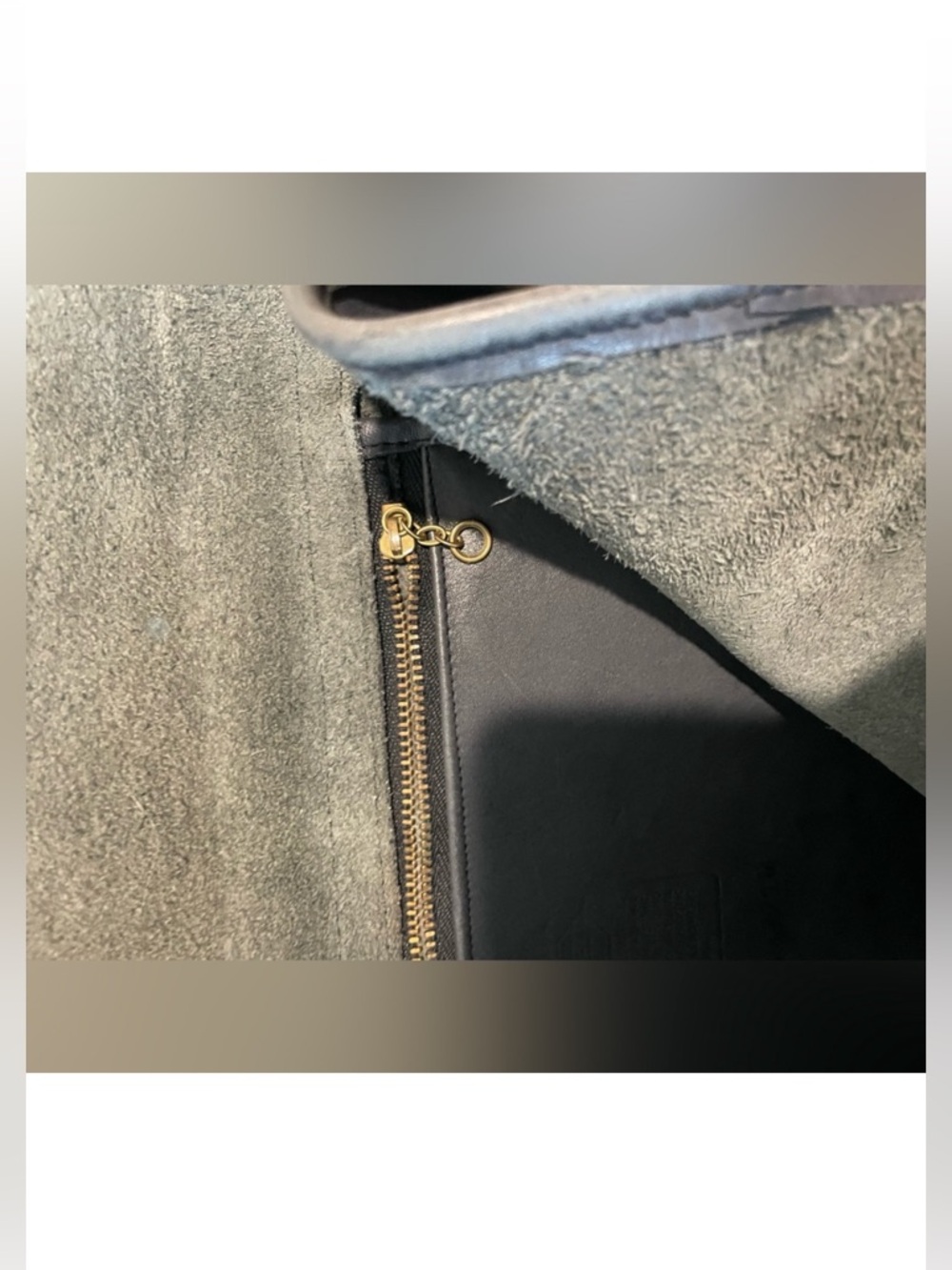 Grey Leather  Coach Satchel - Picture 6 of 11